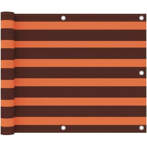 Brise vue pour balcon - Brise vent Écran de jardin Orange et marron 75x600 cm Tissu Oxford BV688722 - BonneVie (1/5)