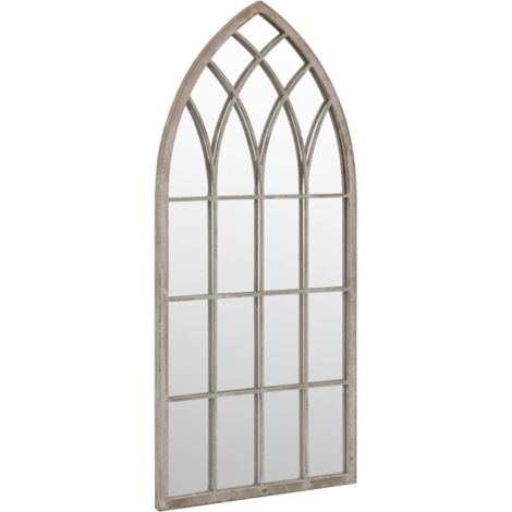 Miroir de jardin Luxueux, Miroir mural Sable 70x30 cm Fer pour utilisation extérieure OIB3377E (1/5)