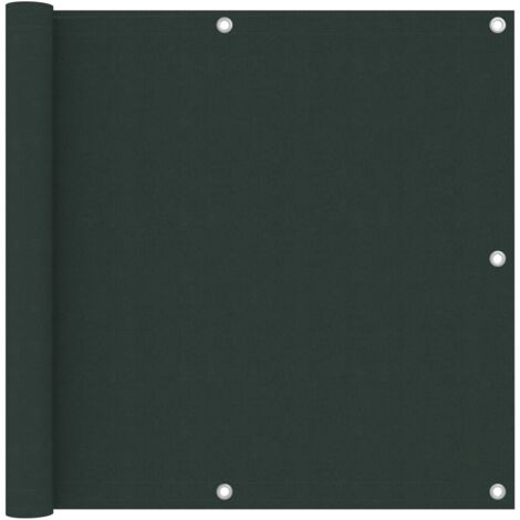 Brise vue pour balcon - Brise vent Écran de jardin Vert foncé 90x400 cm Tissu Oxford BV522161 - BonneVie (1/5)