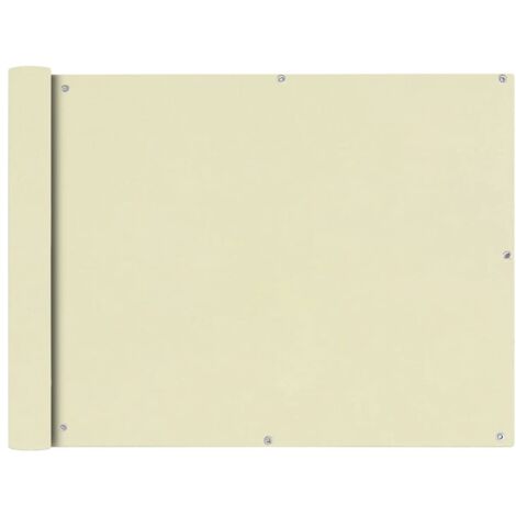 Brise vue pour balcon - Brise vent Écran de jardin en tissu Oxford 90x400 cm Crème BV340003 - BonneVie (1/5)