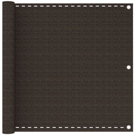 Brise vue pour balcon - Brise vent Écran de jardin Marron 90x300 cm PEHD BV254353 - BonneVie (1/5)
