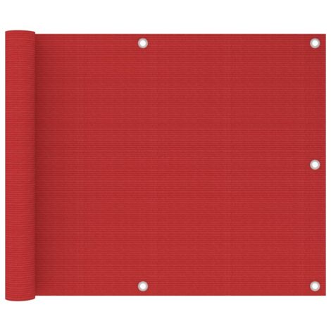 Brise vue pour balcon - Brise vent Écran de jardin Rouge 75x600 cm PEHD BV670689 - BonneVie (1/5)
