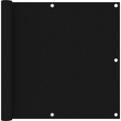 Brise vue pour balcon - Brise vent Écran de jardin Noir 90x500 cm Tissu Oxford BV702295 - BonneVie (1/5)