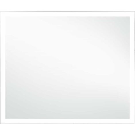 Miroir mural à LED Miroir déco pour Salle de bain Salon Chambre ou Dressing 80 x 60 cm 90768 (1/5)