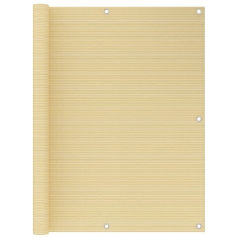 Brise vue pour balcon - Brise vent Écran de jardin Beige 120x600 cm PEHD BV339534 - BonneVie (1/5)