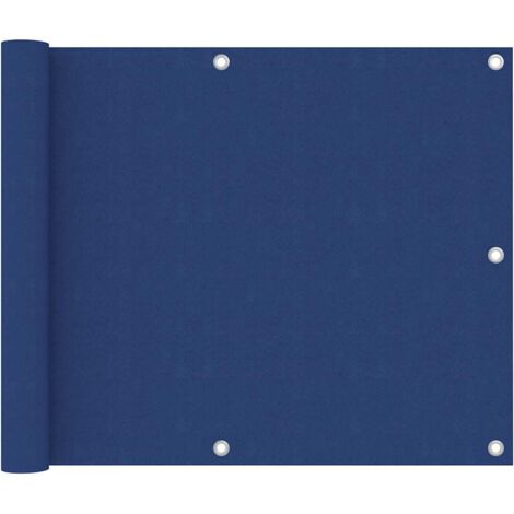 Brise Vue Écran de balcon Pour Jardin, Balcon, Terrasse Bleu 75x400 cm Tissu Oxford 54802 (1/5)