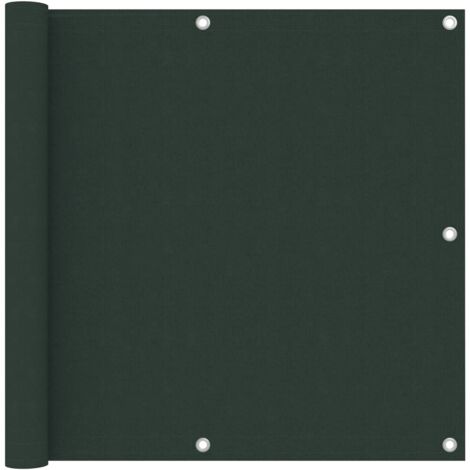 Brise vue pour balcon - Brise vent Écran de jardin Vert foncé 90x500 cm Tissu Oxford BV681674 - BonneVie (1/5)