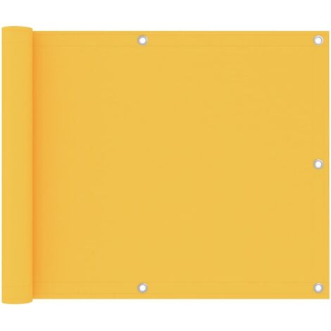 Brise vue pour balcon - Brise vent Écran de jardin Jaune 75x600 cm Tissu Oxford BV887748 - BonneVie (1/5)