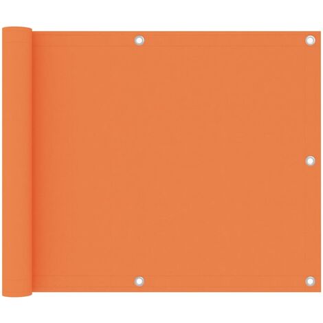 Brise Vue Écran de balcon Pour Jardin, Balcon, Terrasse Orange 75x500 cm Tissu Oxford 59784 (1/5)