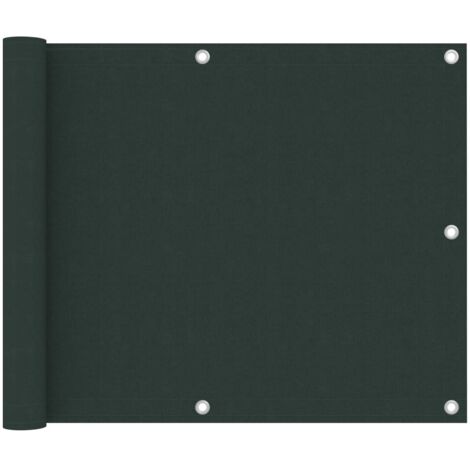 Brise vue pour balcon - Brise vent Écran de jardin Vert foncé 75x400 cm Tissu Oxford BV252562 - BonneVie (1/5)