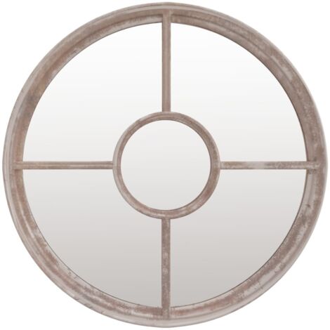 Miroir de jardin Luxueux, Miroir mural Sable 60x4 cm Fer Rond utilisation extérieure OIB9951E (1/5)