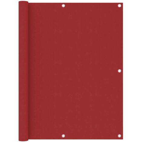 Brise Vue Écran de balcon Pour Jardin, Balcon, Terrasse Rouge 120x600 cm Tissu Oxford 91288 (1/5)
