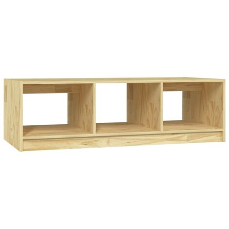 Table basse de salon, Table Café, 110x50x34 cm Bois de pin massif OIB8046E (1/5)