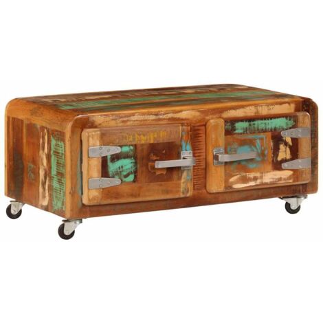 Table basse Table de salon Bout de canapé 85 x 55 x 40 cm Bois de récupération massif 15062 (1/5)