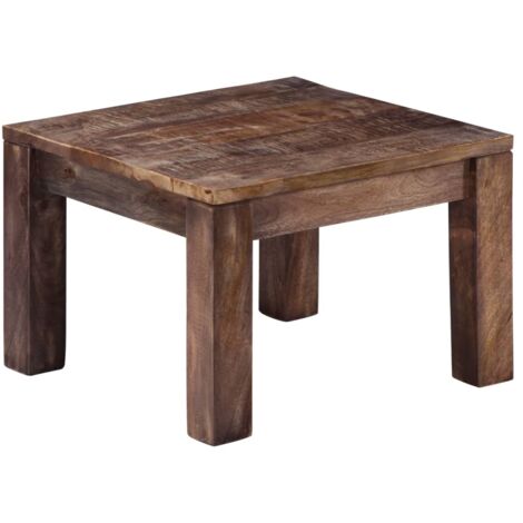 Table basse Table d'appoint pour Salon Chambre - 50 x 50 x 35 cm Bois de manguier massif BV339234 - BonneVie (1/5)