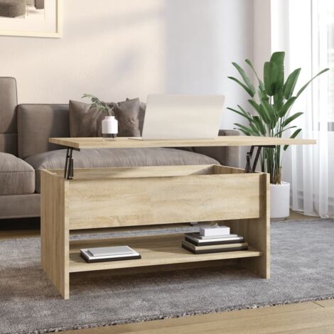 Table basse Table de salon Bout de canapé Chêne sonoma 80x50x40 cm Bois d'ingénierie 88619 (1/5)