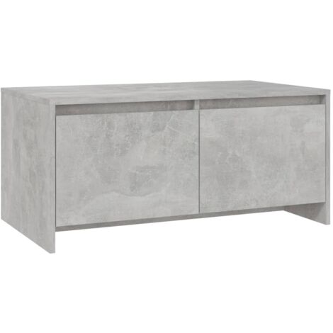 Table basse de salon, Table Café, Gris béton 90x50x41,5 cm Aggloméré OIB8657E (1/5)
