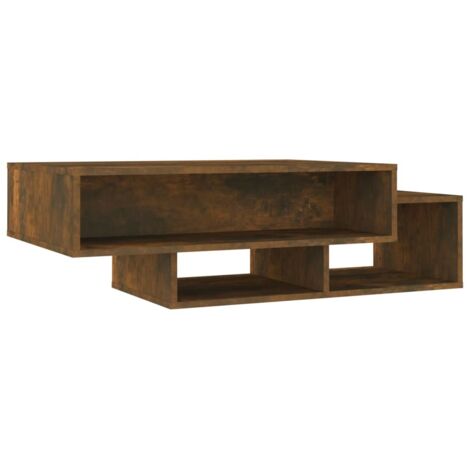 Table basse de salon, Table Café, Chêne fumé 105x55x32 cm Bois d'ingénierie OIB4459E (1/5)