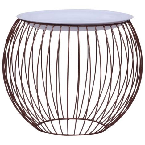 Table basse Table d'appoint pour Salon Chambre - Doré Ø 41 cm BV817465 - BonneVie (1/5)