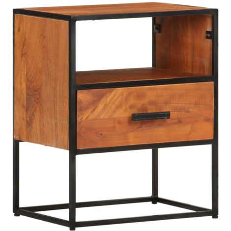 Table de chevet Table d'appoint Table de nuit 40x30x50 cm Bois d'acacia massif 20420 (1/5)