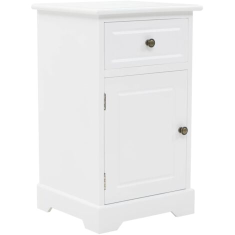 Table de chevet - Bout de Canapé Armoire De Rangement MDF et Bois de pin 35 x 32 x 59 cm BV442694 - BonneVie (1/5)