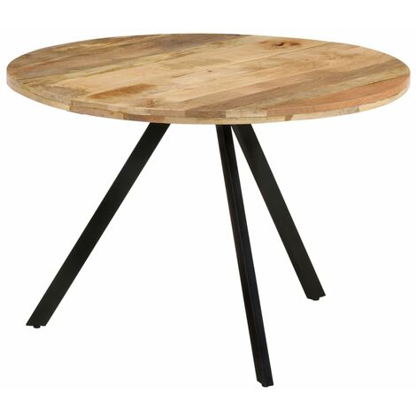 Table à manger Scandinave - Table de salle à manger 110x75 cm Bois de manguier massif BV105977 - BonneVie (1/5)
