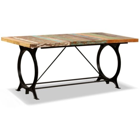 Table à manger Table à dîner Bois de récupération massif 180 cm 46299 (1/5)