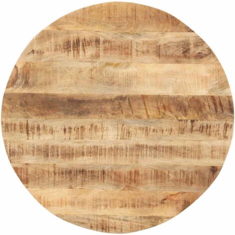 Plateau De Table Dessus de table  Bois de manguier solide Rond 15-16 mm 50 cm 99288