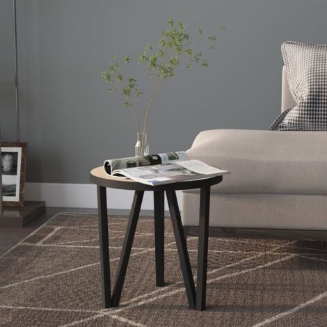 Table basse Table à thé  Bout de canapé Chêne Sonoma Ø35 cm MDF 56797 (1/4)