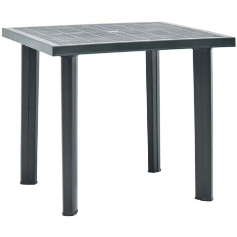 Table de jardin Table d'extérieur Table d'appoint Vert 80x75x72 cm Plastique 27048 (1/5)