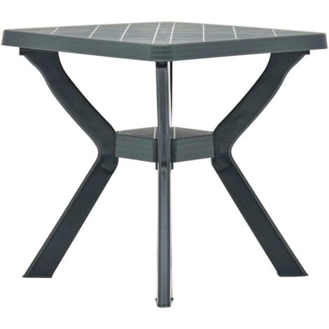 Table de bistro Table haute - Table d'appoint Vert 70x70x72 cm Plastique BV808290 - BonneVie (1/5)