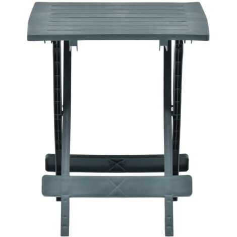 INLIFE Table pliable de jardin Vert 45x43x50 cm Plastique (1/5)