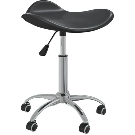Chaise pivotante Chaise de salle à manger Chaise de cuisine Noir Similicuir 89380 (1/5)