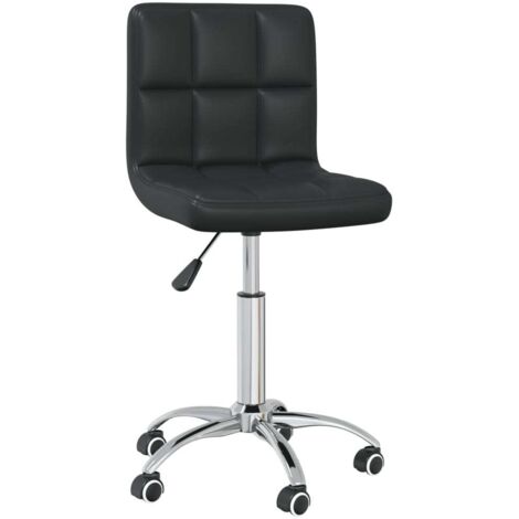 Chaise pivotante Chaise de salle à manger Chaise de cuisine Noir Similicuir 55567 (1/5)