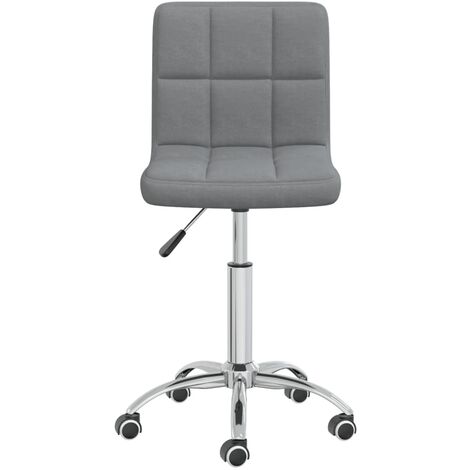 Chaise de salle à manger pivotante - Chaise à dîner Gris clair Tissu BV331005 - BonneVie (1/5)