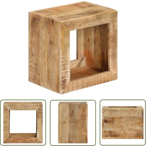 Tabouret Style Contemporain Tabouret de Salon 40x30x40 cm Bois de manguier solide 84192 (1/5)