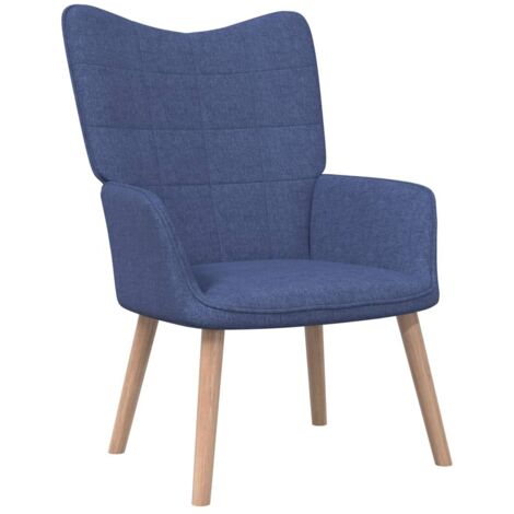 Chaise de relaxation Fauteuil relax - Bleu Tissu BonneVie-52055 (1/5)