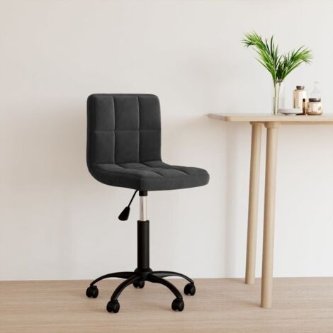Chaise de bureau pivotante Fauteuil gamer - Chaise d'ordinateur Noir Velours BonneVie-79489 (1/5)