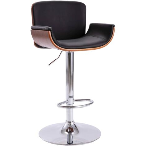 Furniture Limited - Tabouret de bar Noir Similicuir (1/5)