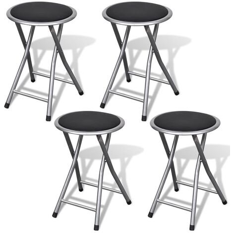 Lot de 4 Tabourets de bar pliables Chaises de bar Similicuir 14689 (1/5)