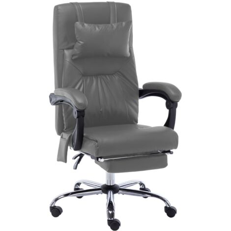 Chaise de bureau de massage Fauteuil gamer - Chaise d'ordinateur Anthracite Similicuir BonneVie-88847 (1/5)