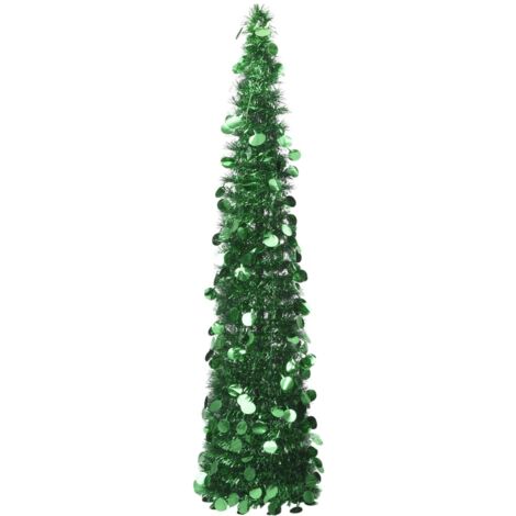 Sapin de Noël artificiel Arbre de Noël escamotable Vert 150 cm PET 62341 (1/4)