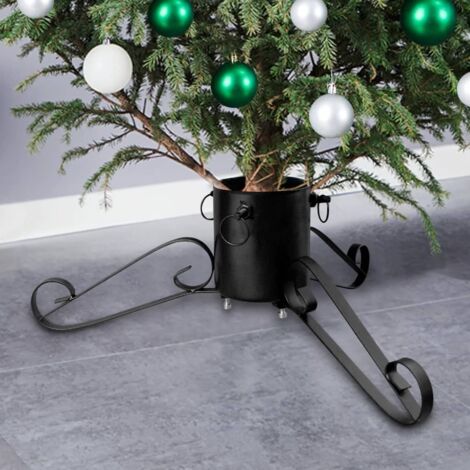 Support de sapin de Noël Décoration de Noël Noir 58x58x21 cm 15613 (1/5)