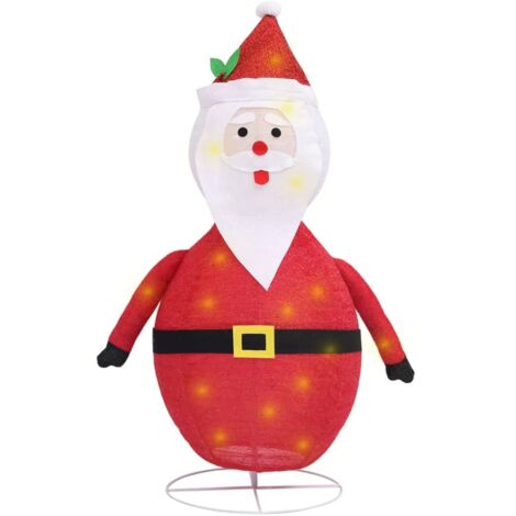 INLIFE Figurine de Père Noël à LED Tissu 120 cm (1/5)
