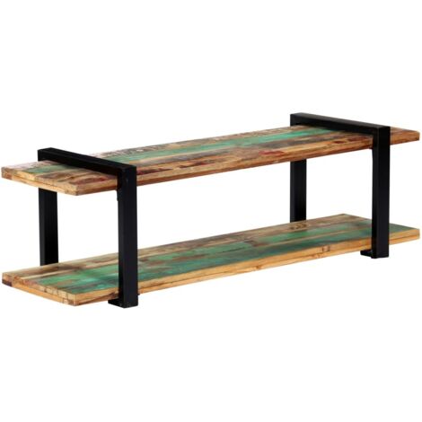 Meuble TV, Étagère TV, Meuble de Salon, 130 x 40 x 40 cm Bois de récupération massif OIB7925E (1/5)
