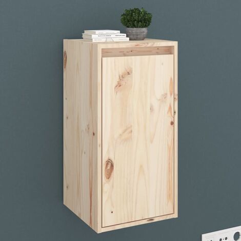 Armoire murales - Armoire de rangement Style Contemporain 30x30x60 cm Bois de pin massif BV929813 - BonneVie (1/5)