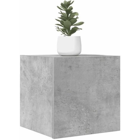 Meubles TV muraux 2 pcs Bancs TV Armoires de rangement Gris béton 30,5x30x30 cm 19268 (1/5)
