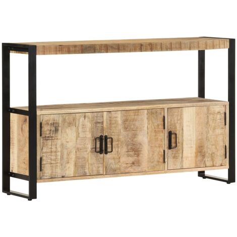 Armoire latérale Meuble de Rangement Commode 120x30x75 cm Bois de manguier solide 36828 (1/5)