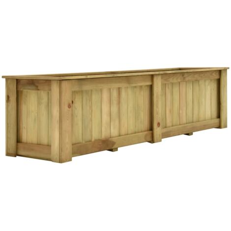 Jardinière surélevée 196x50x50 cm Bois de pin imprégné (1/5)