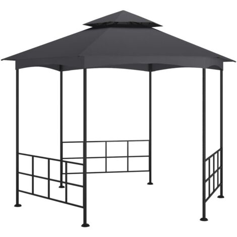Tonnelle de jardin Tonnelle Barnum Belvédère avec parois 3,1x2,7 m Anthracite 96986 (1/5)